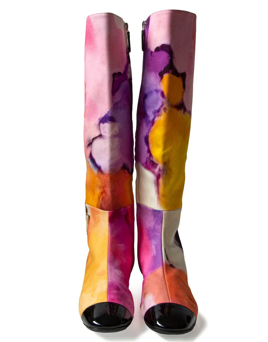 2015 Multicolour Fabric Boots