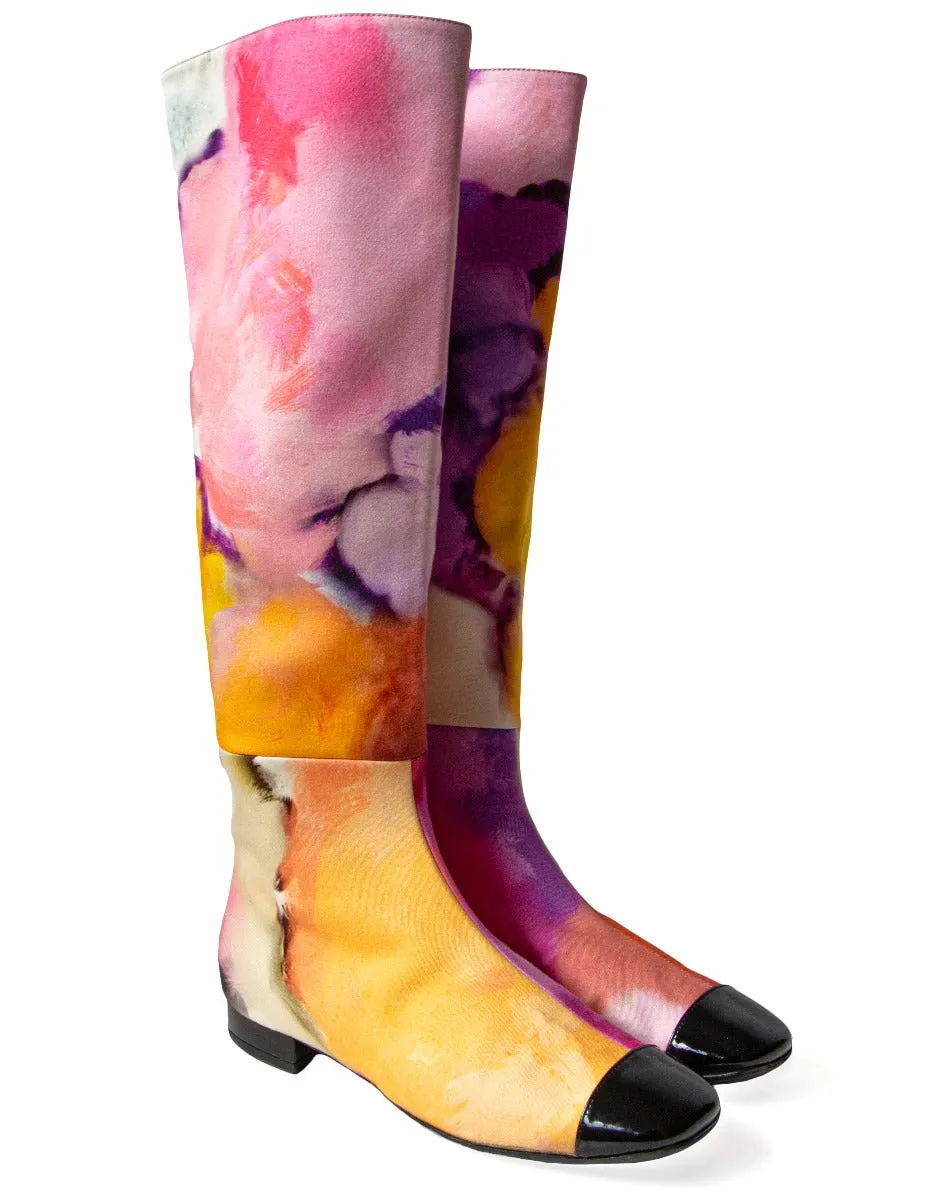 2015 Multicolour Fabric Boots