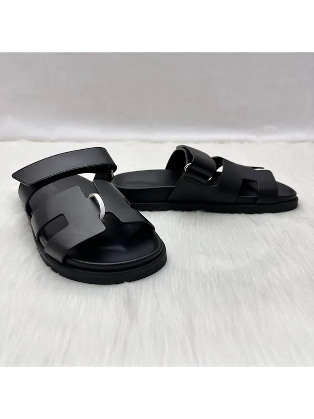 24 years women s chypre slippers leather sandals black