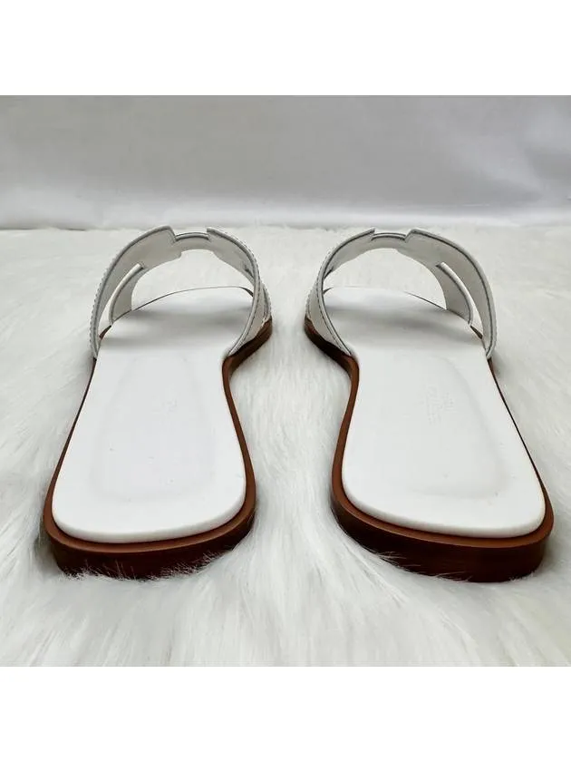 24 Years Women s Oran Sandals White Leather 37 5 Slippers