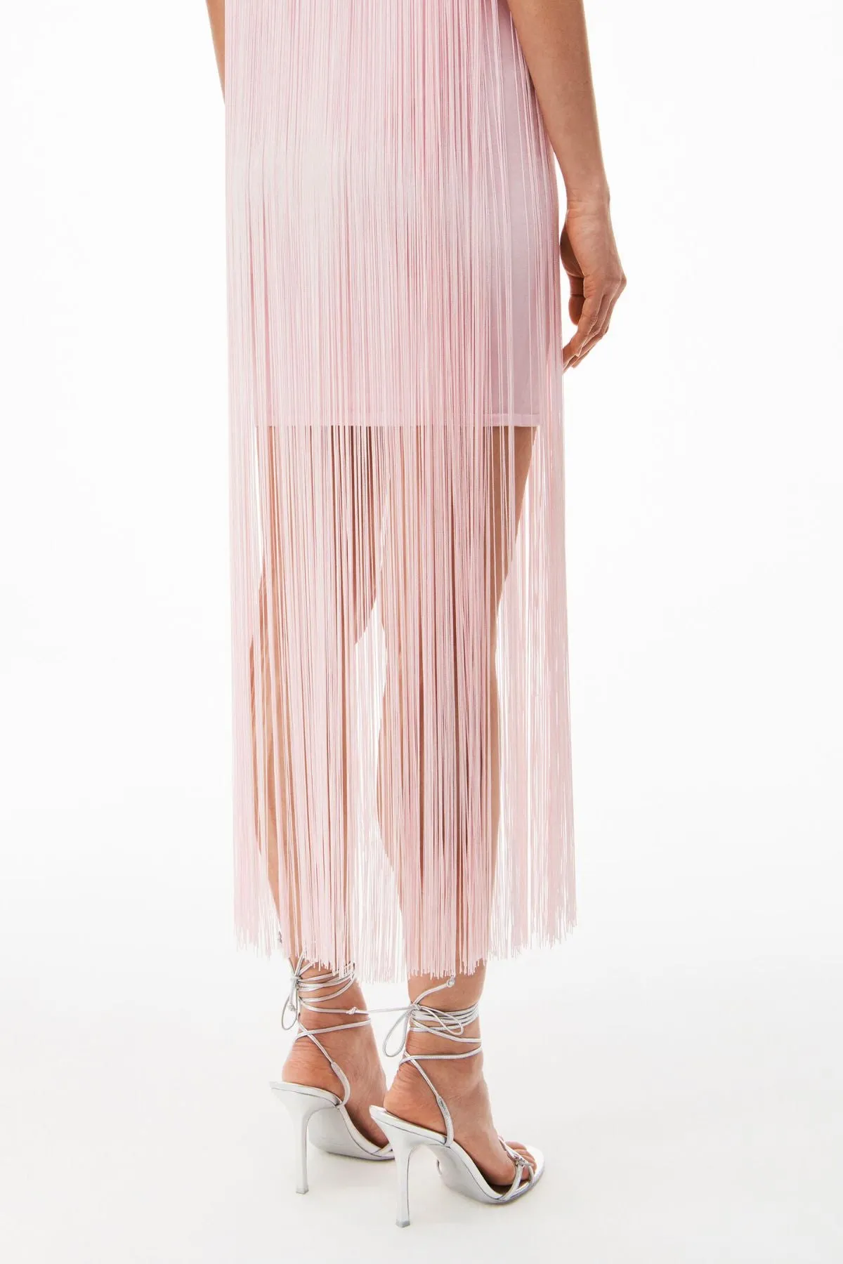 Alexander Wang Fringe Tank Mini Dress - Cradle Pink