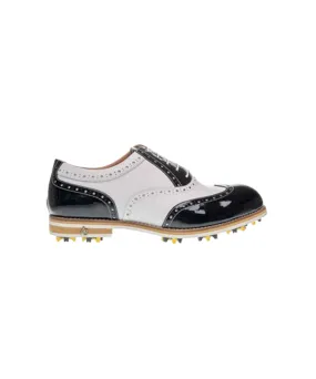 ALL CLASSIC Golf Noble Wingtip Classic Golf Shoes - Black Patent