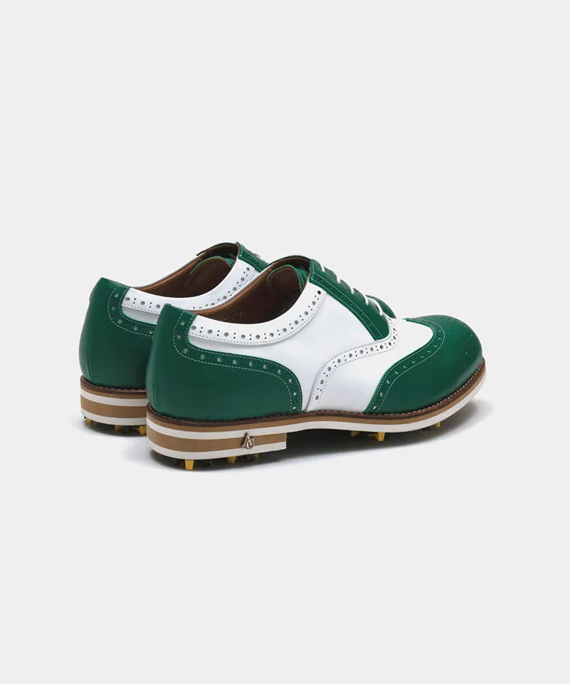 ALL CLASSIC Golf Noble Wingtip Classic Golf Shoes - Green