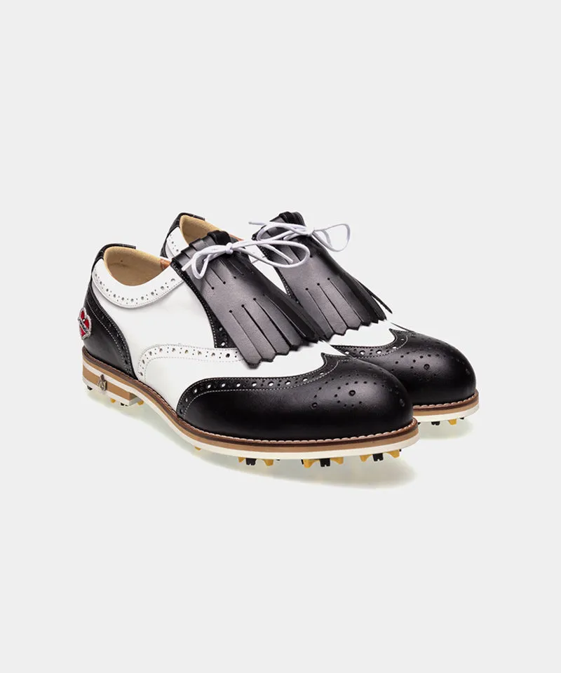 ALL CLASSIC Golf Nomantic Noble Wingtip Classic Golf Shoes - Black