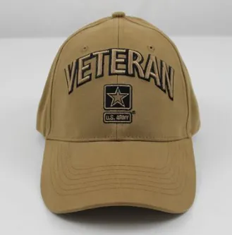 Army Veteran Coyote Brown Cap