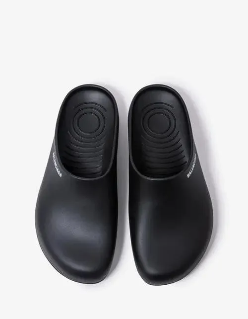 Balenciaga Black Mule Slide Sandals