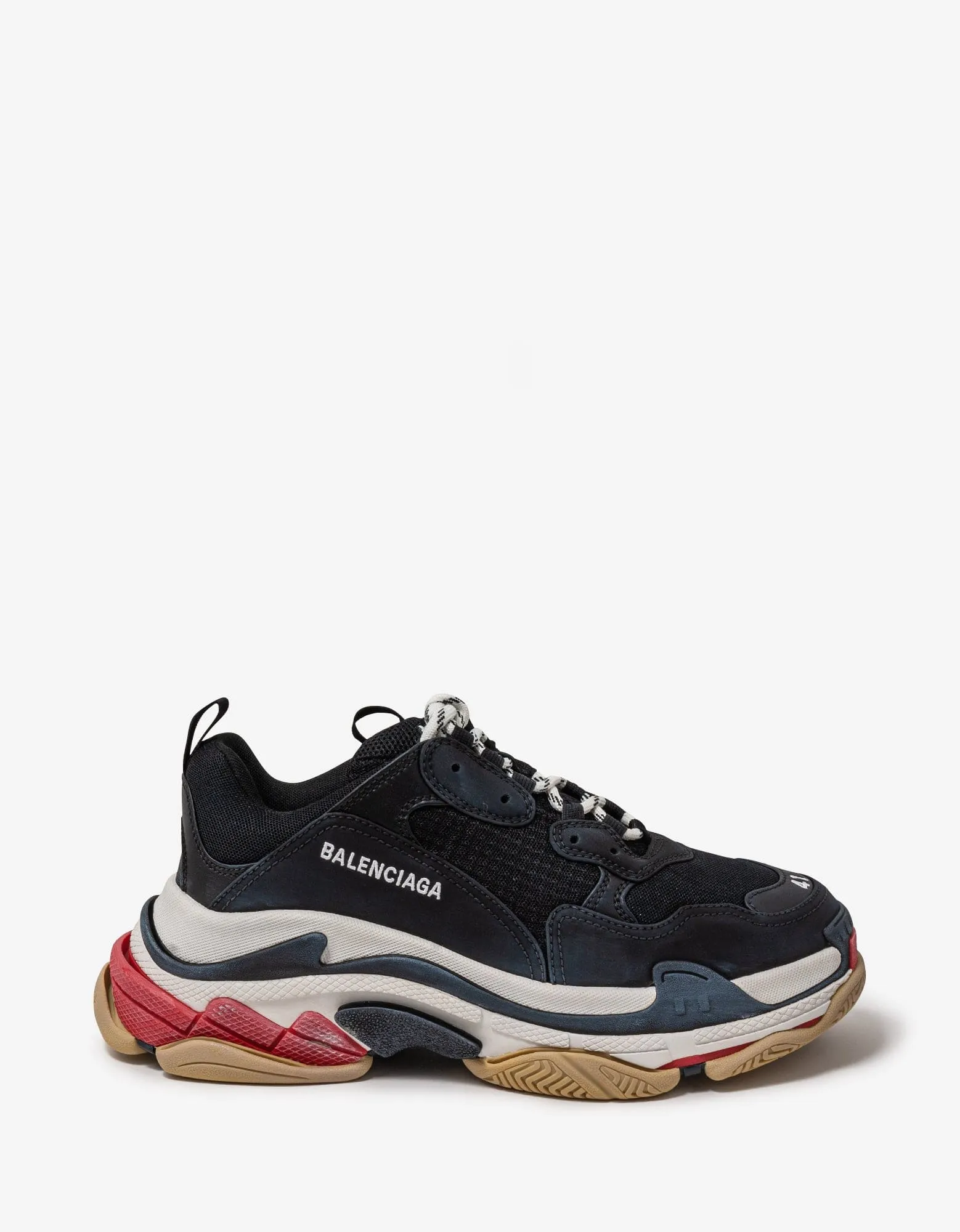 Balenciaga Triple S Black, White & Red Trainers