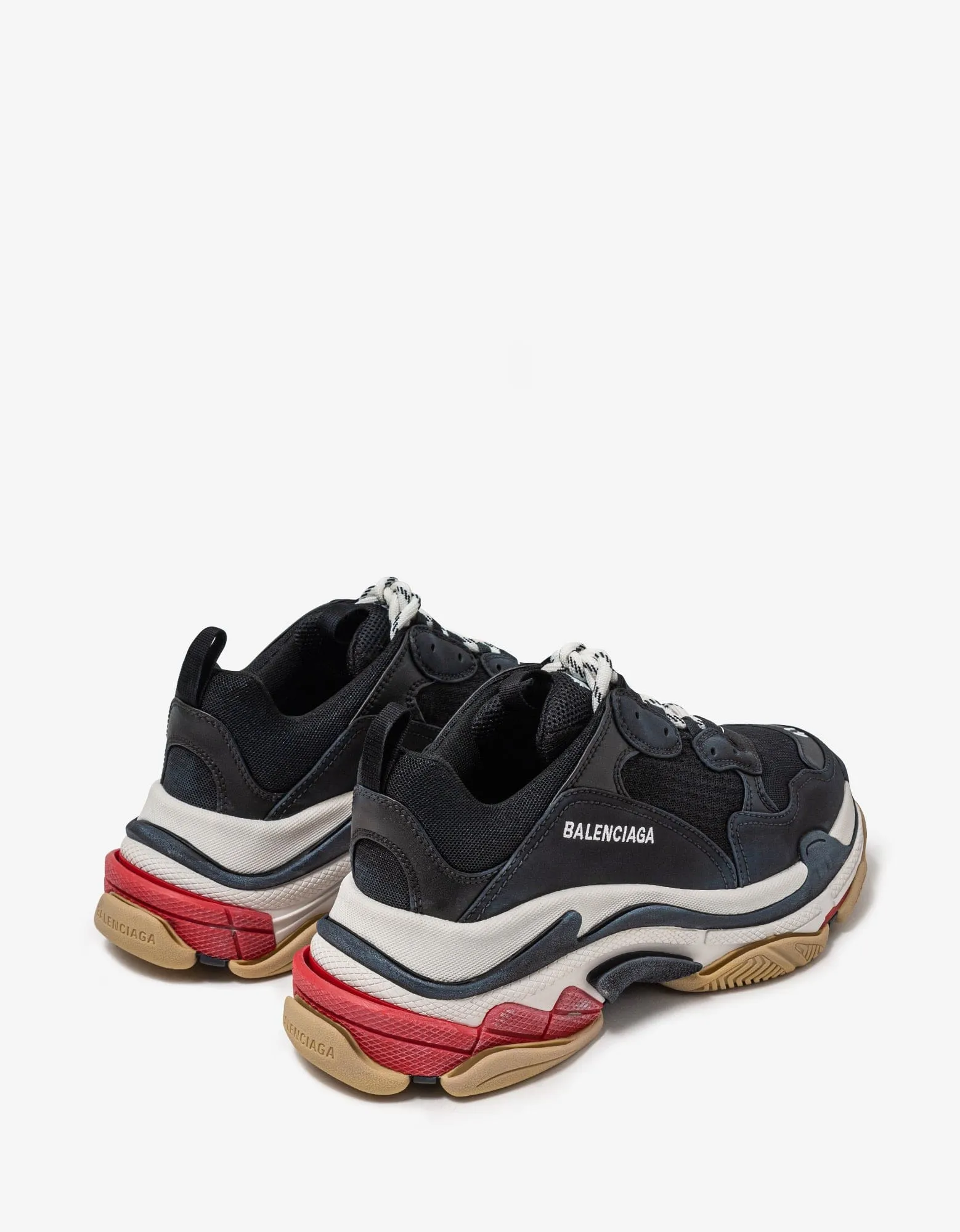 Balenciaga Triple S Black, White & Red Trainers