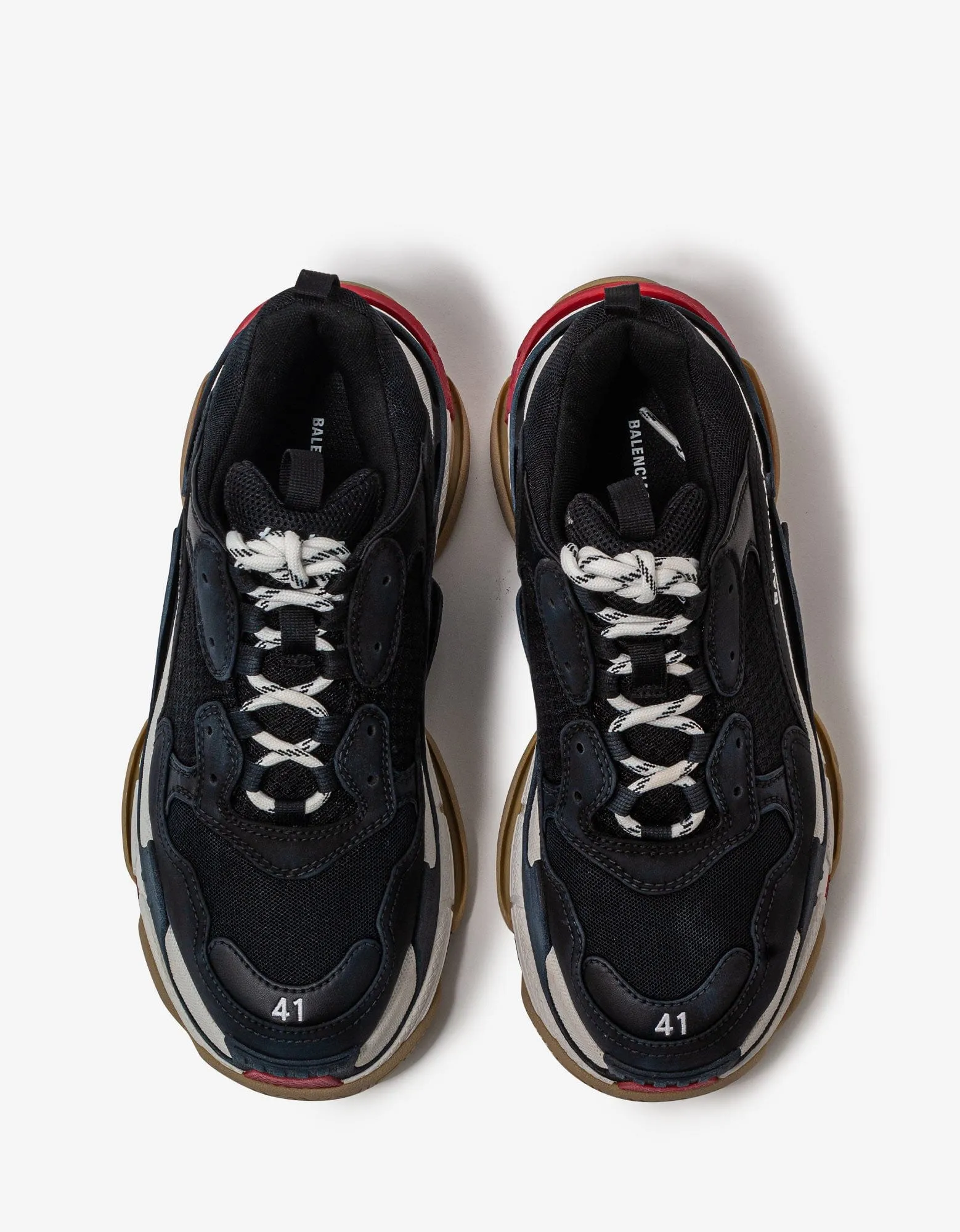 Balenciaga Triple S Black, White & Red Trainers