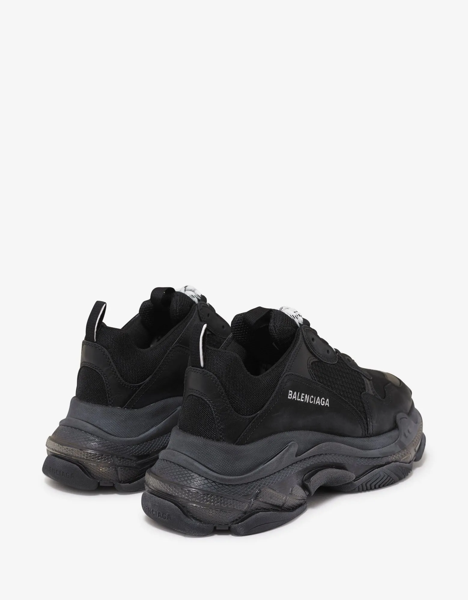 Balenciaga Triple S Clear Sole Black Trainers