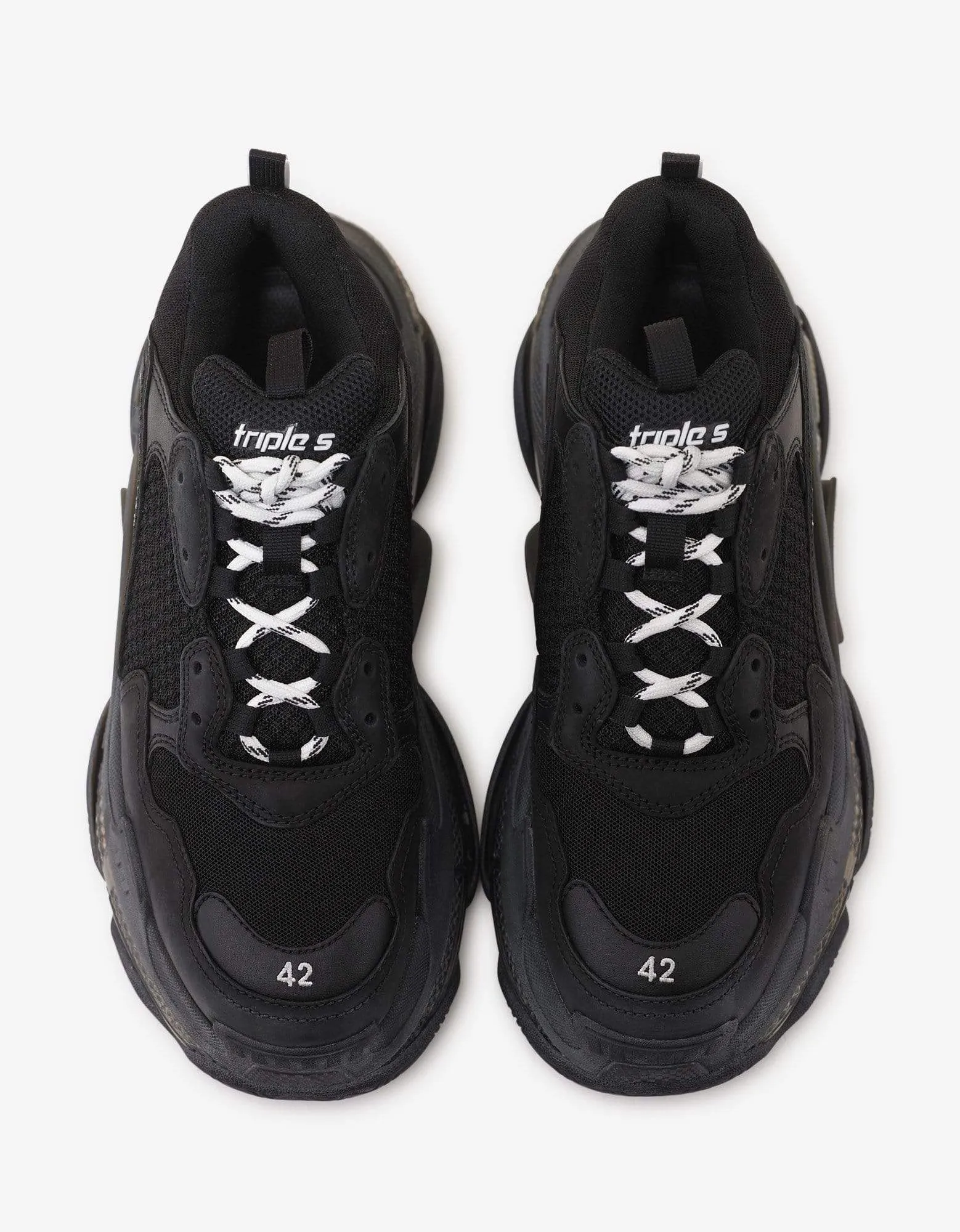 Balenciaga Triple S Clear Sole Black Trainers