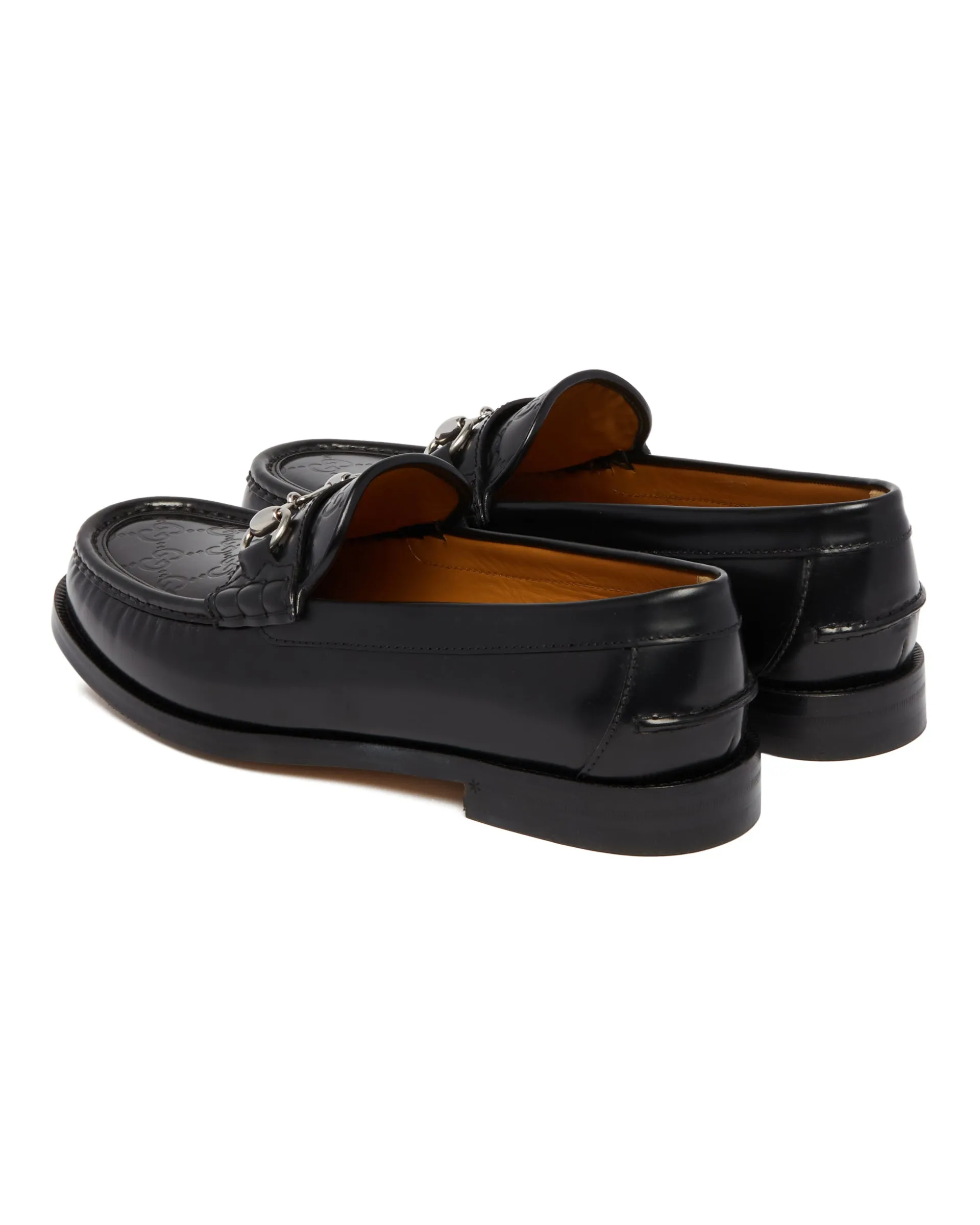 Black GG Loafers With Horsebit