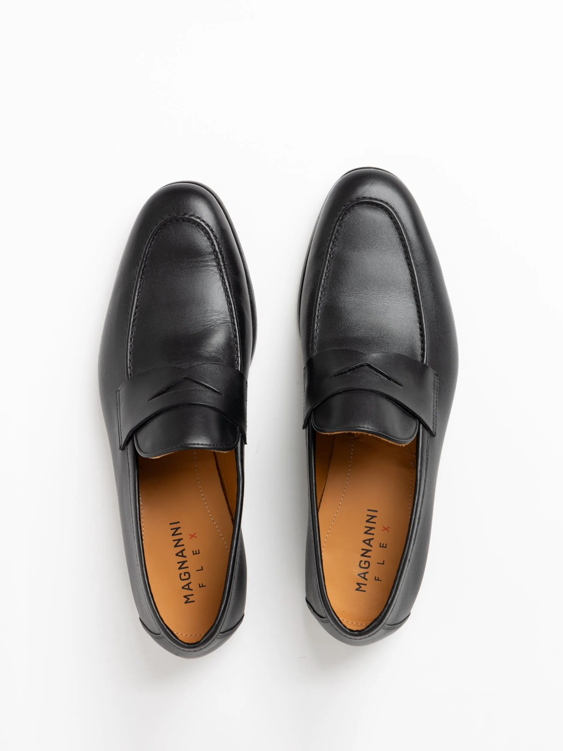 Black Leather Maine Loafers