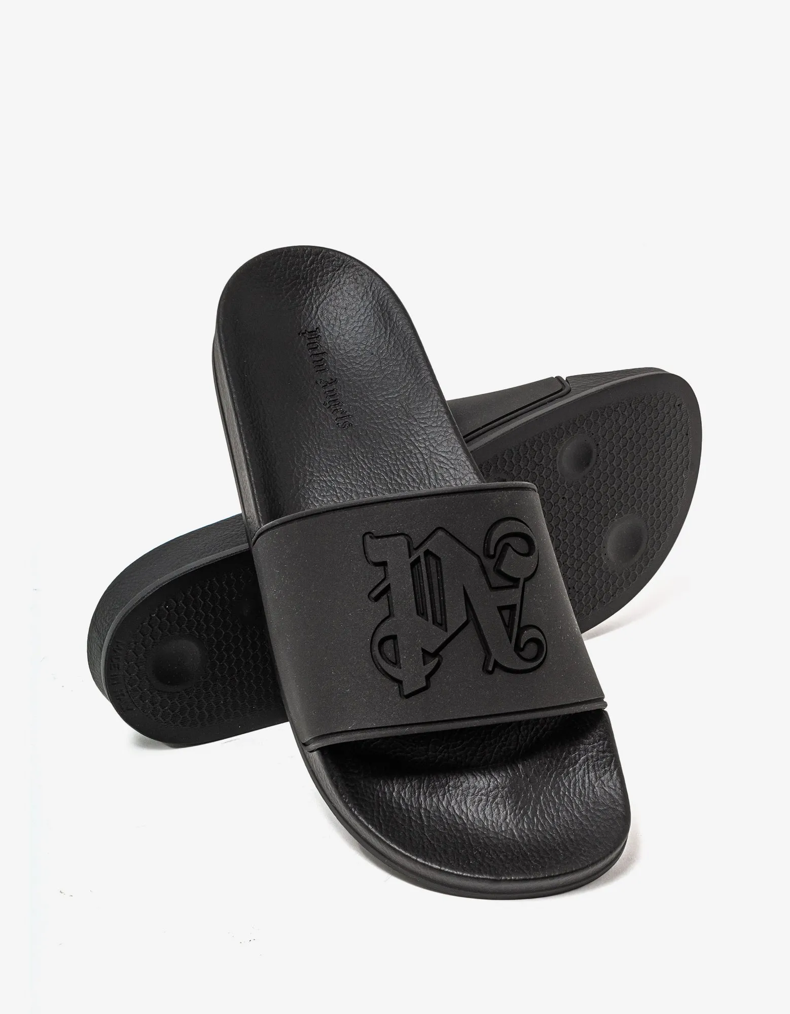 Black Logo Pool Sliders