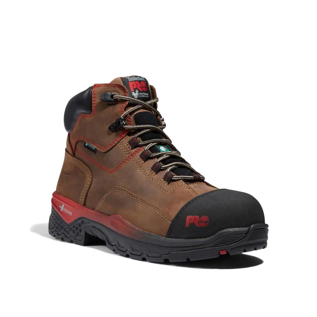 Booshog 6 Inch Composite-Toe Waterproof PR Work Boot Brown