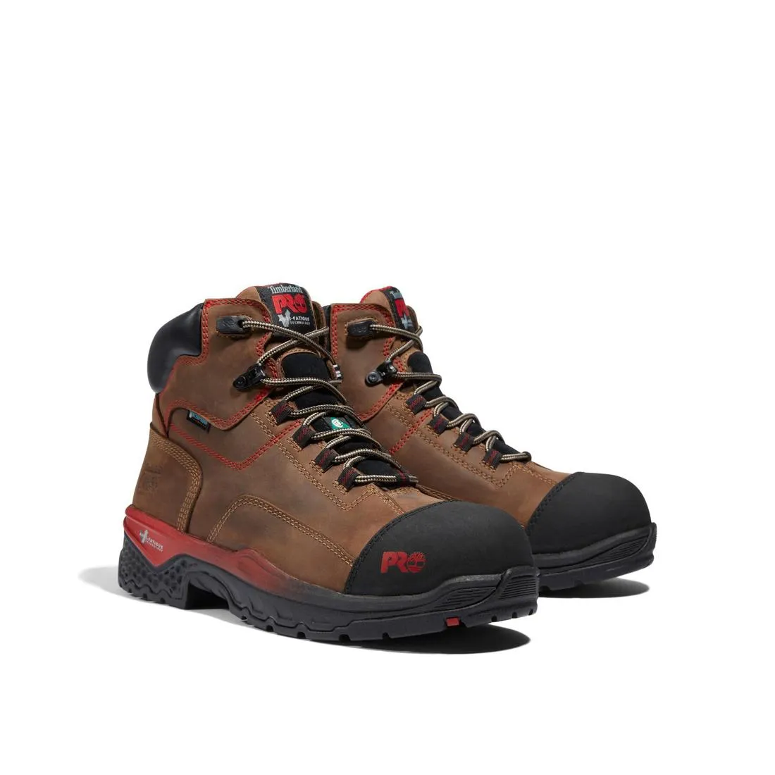 Booshog 6 Inch Composite-Toe Waterproof PR Work Boot Brown