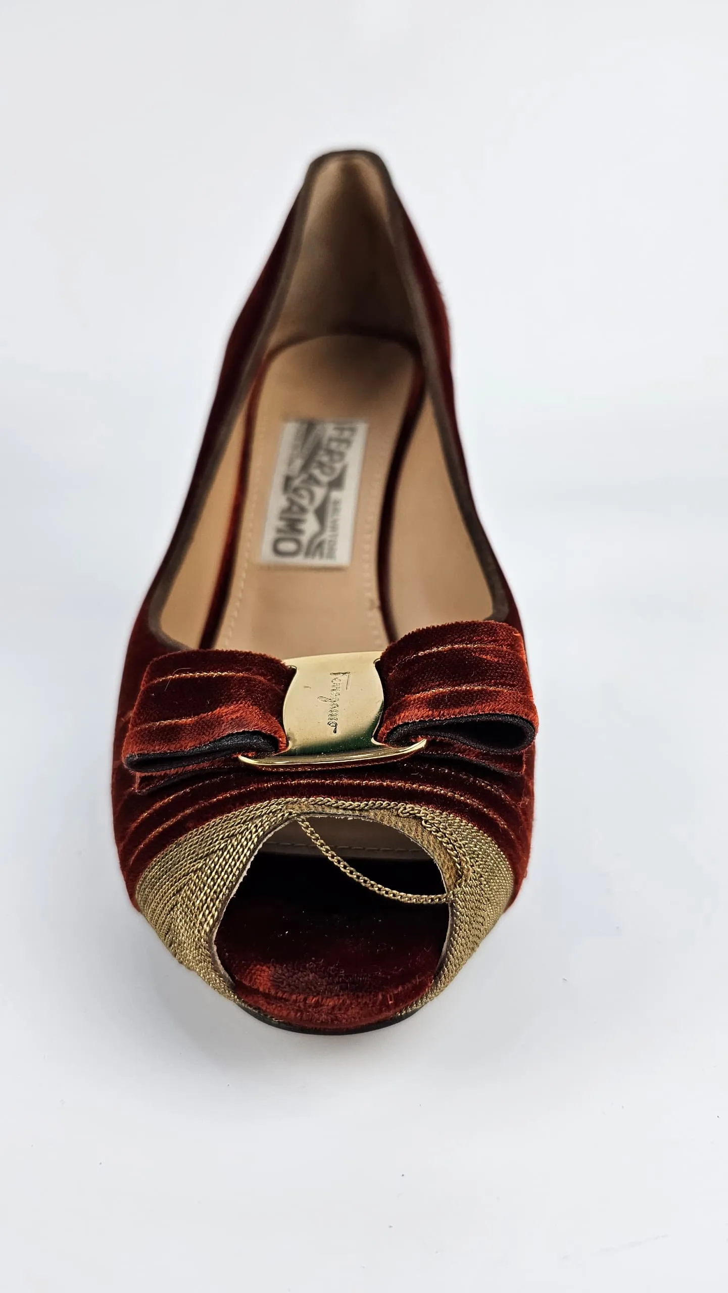 Bordeaux Fondente Toy Peep Toe Pumps