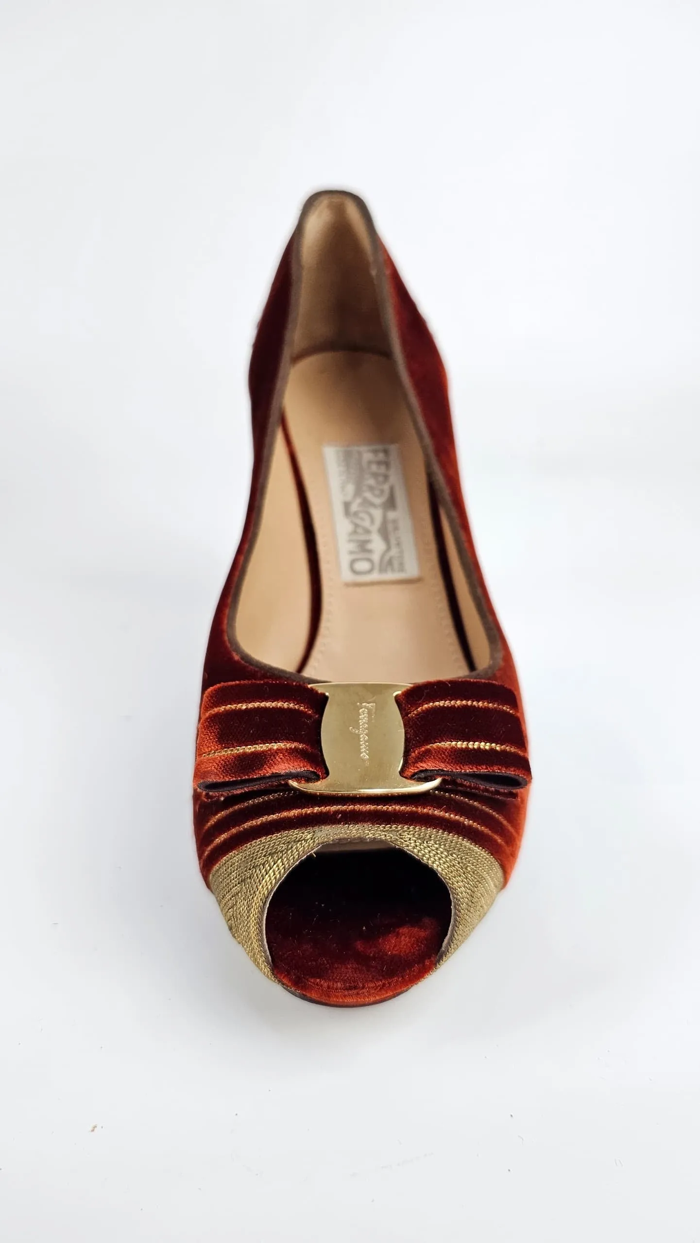 Bordeaux Fondente Toy Peep Toe Pumps