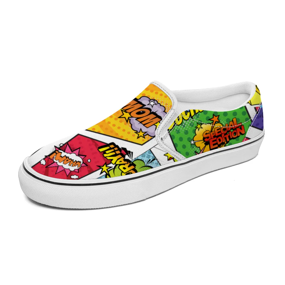 Comic Book Geek Collection - Unisex Slip-On Canvas Sneakers