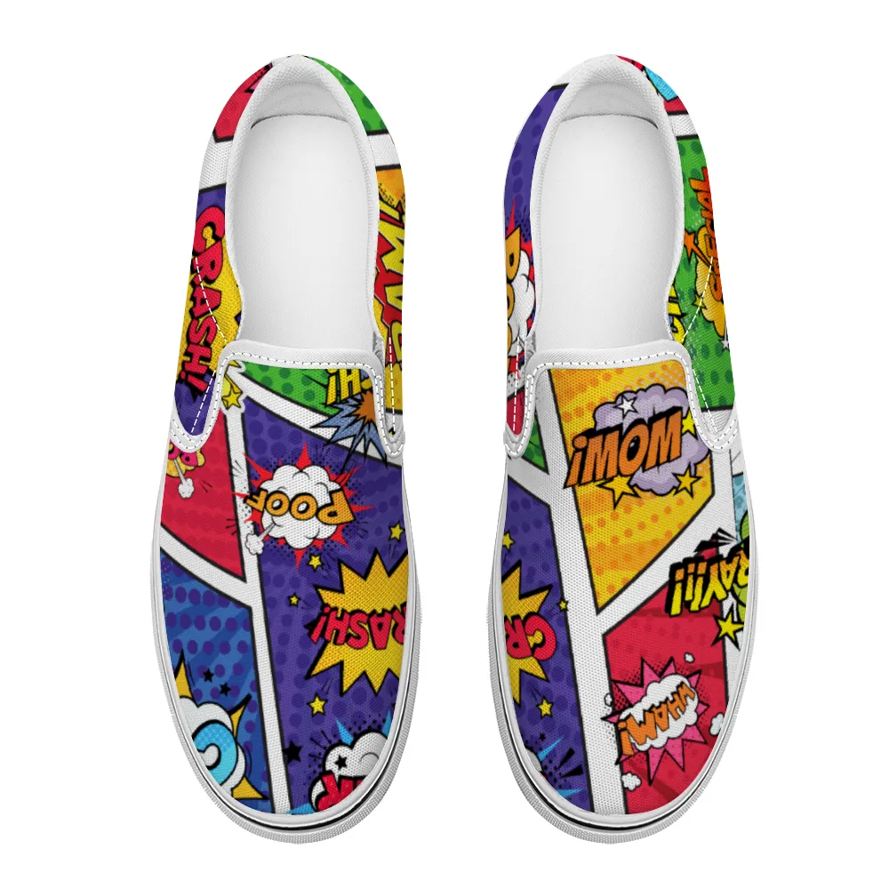 Comic Book Geek Collection - Unisex Slip-On Canvas Sneakers