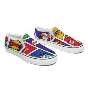 Comic Book Geek Collection - Unisex Slip-On Canvas Sneakers