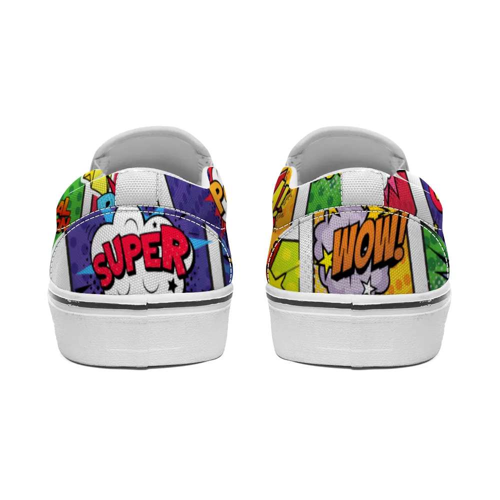 Comic Book Geek Collection - Unisex Slip-On Canvas Sneakers