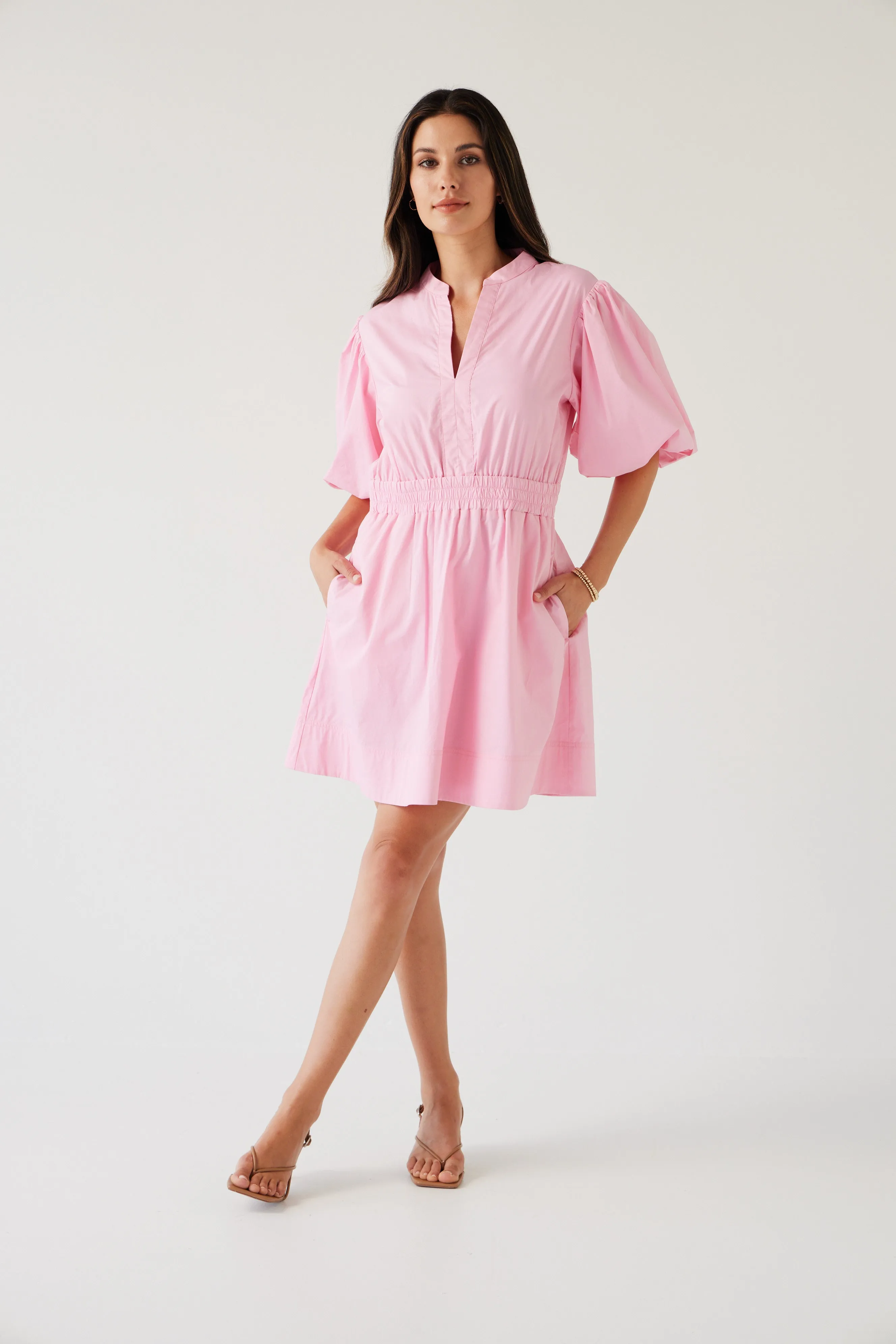 Crescent Mini Dress | Rose Pink