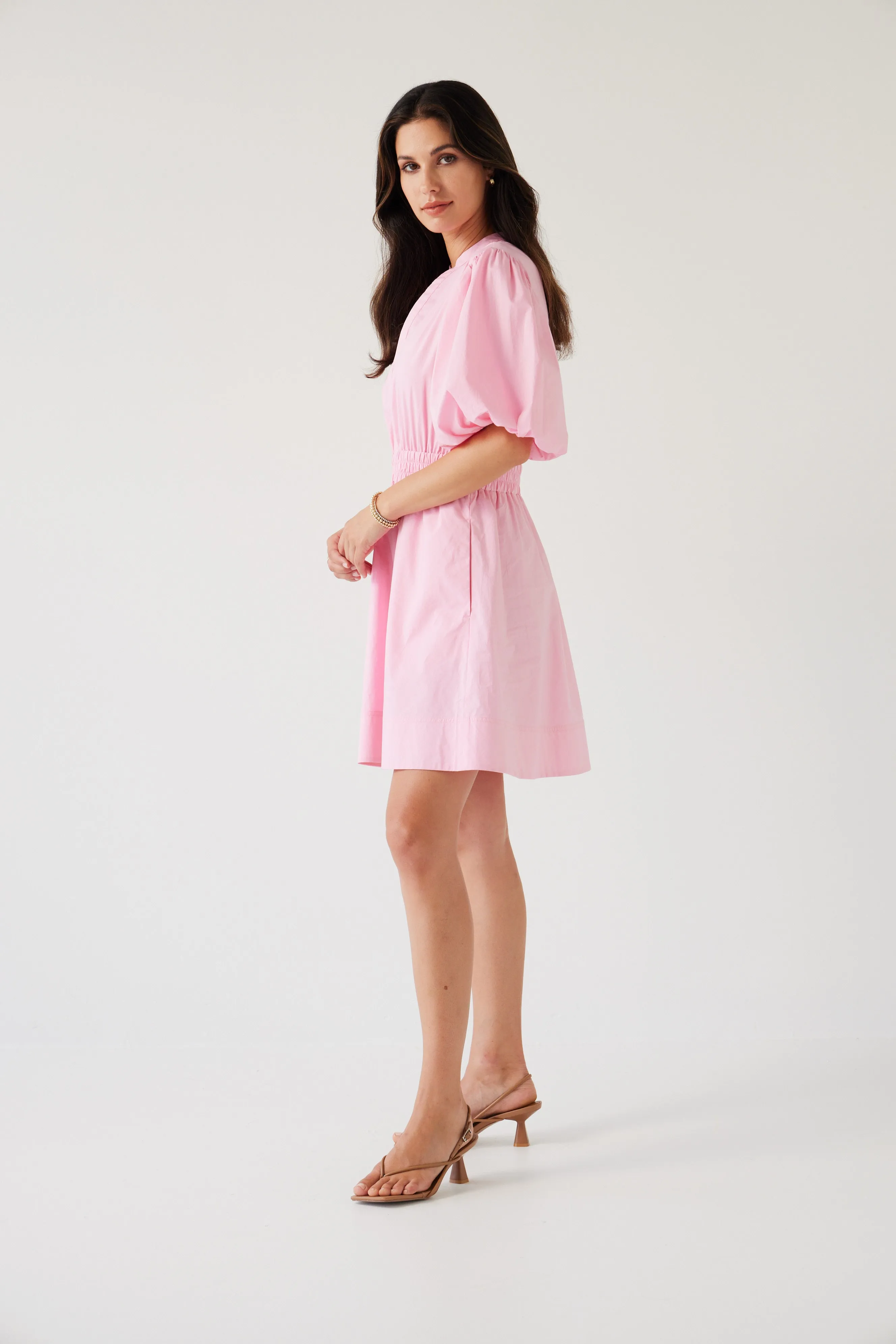 Crescent Mini Dress | Rose Pink