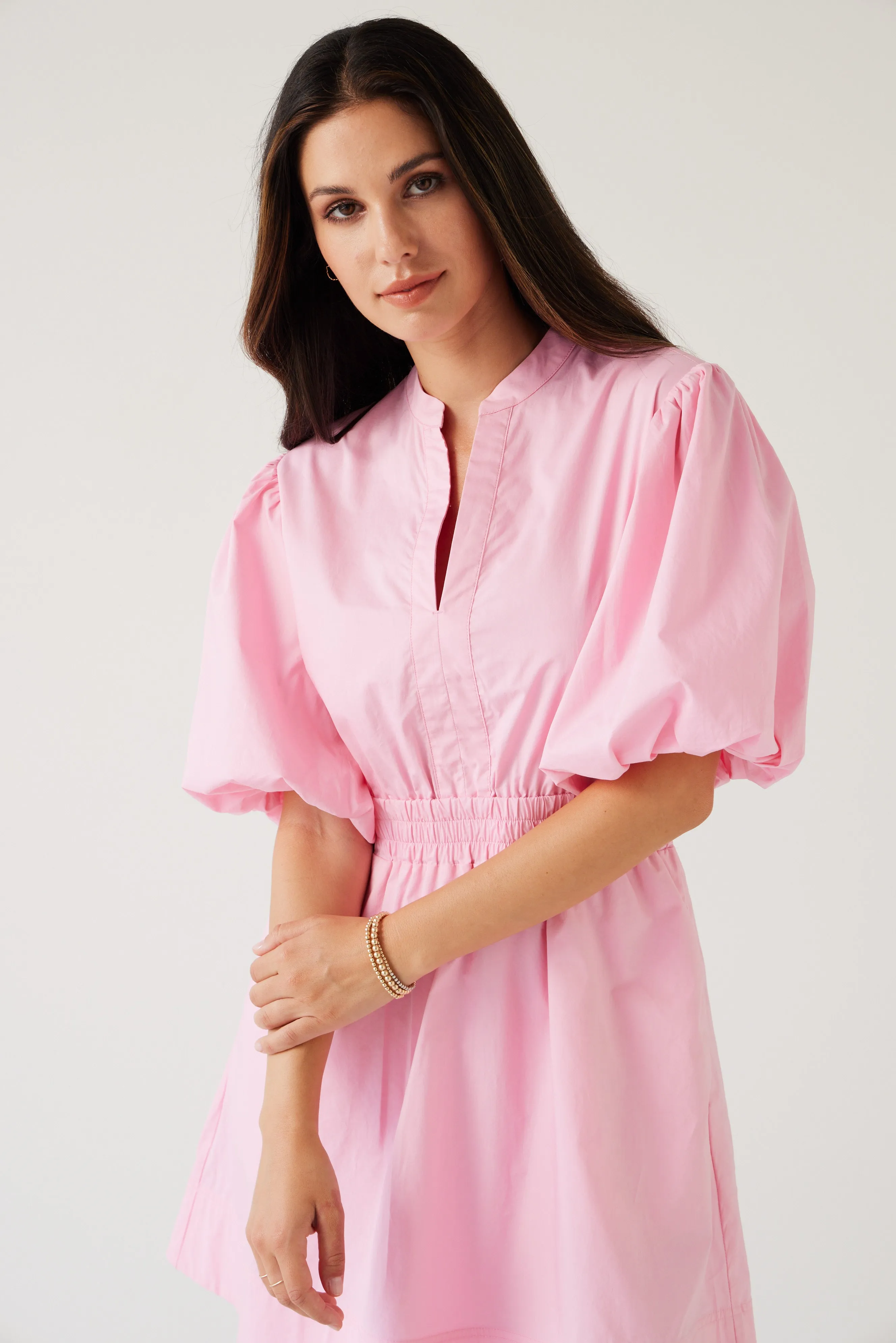 Crescent Mini Dress | Rose Pink