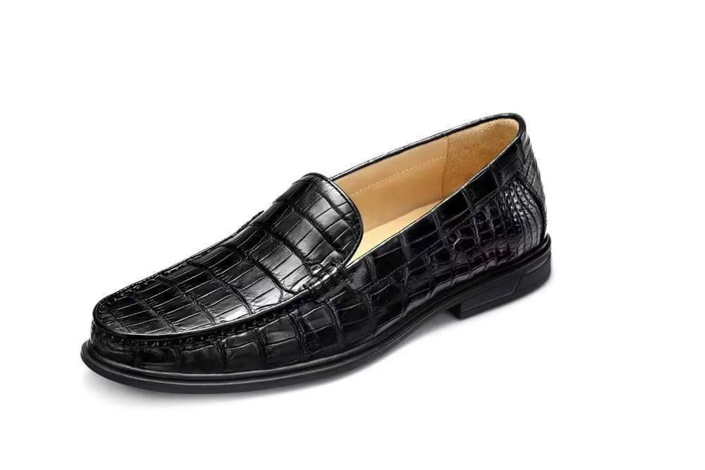 Crocodile Shoes Genuine Crocodile Leather Penny Casual Loafers  Slip-On Shoes