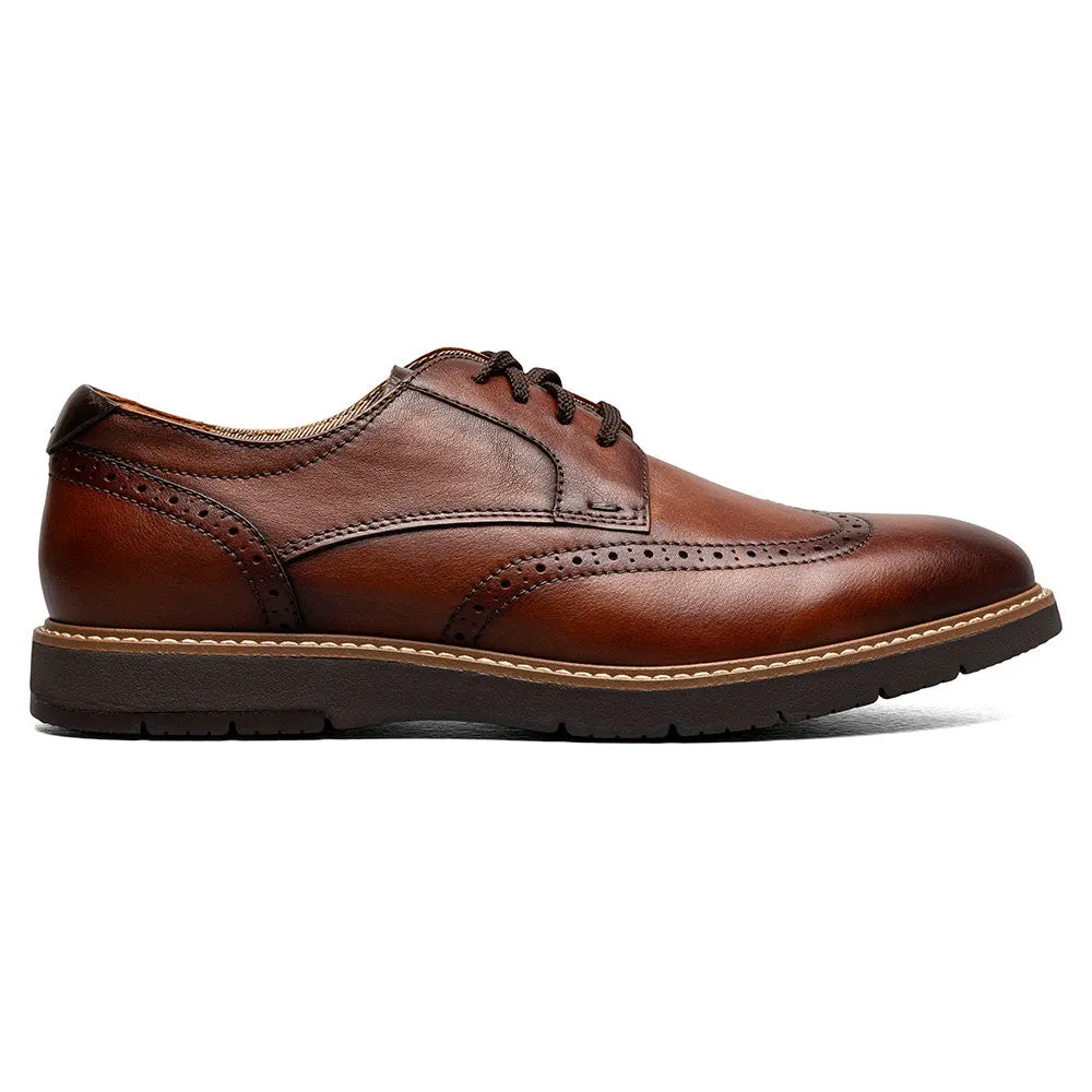 Florsheim Vibe Wingtip Oxford Men’s Casual Cognac Shoes