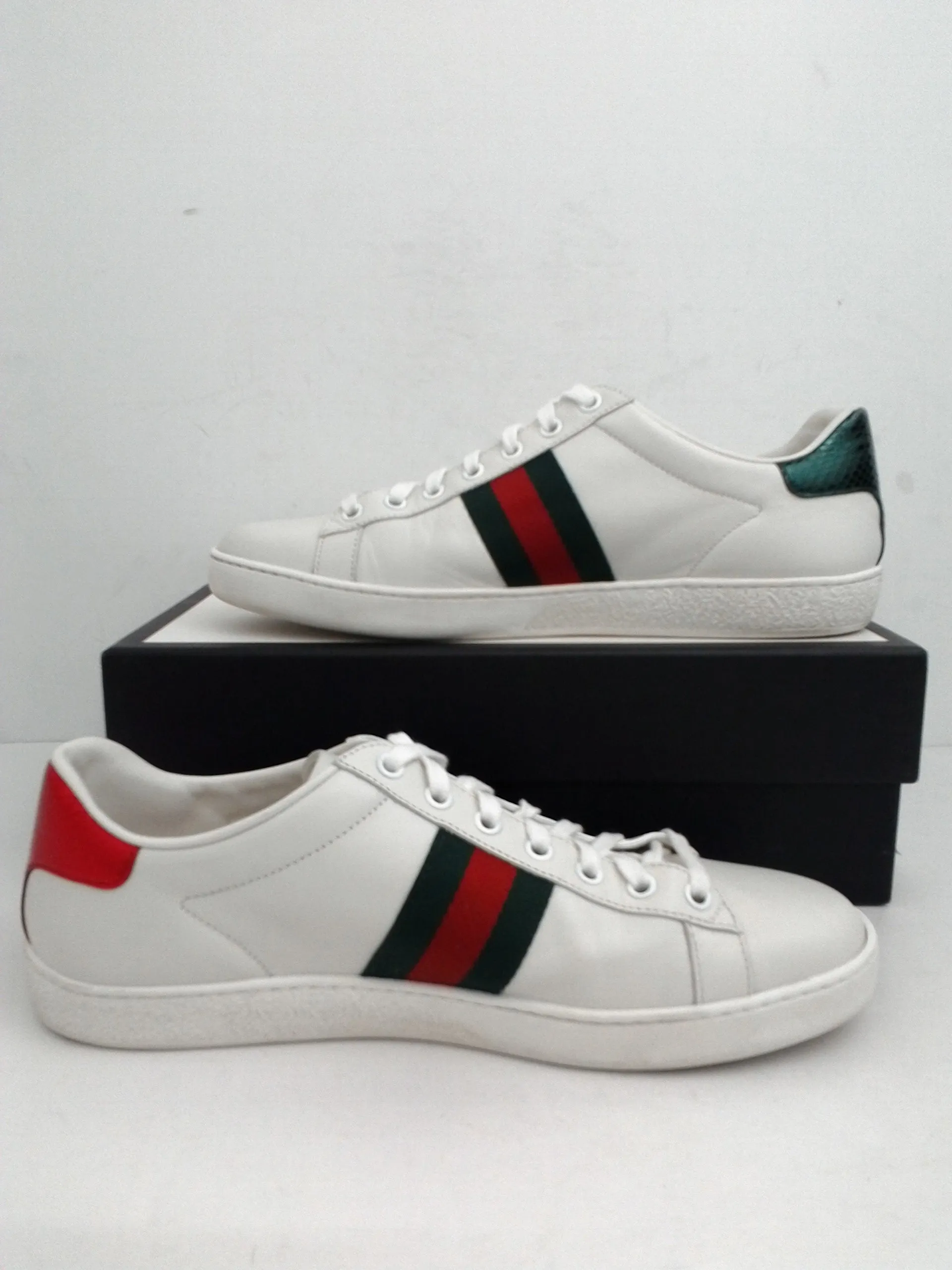 Gucci Women's Miro'Soft White Leather Sneakers Size 40