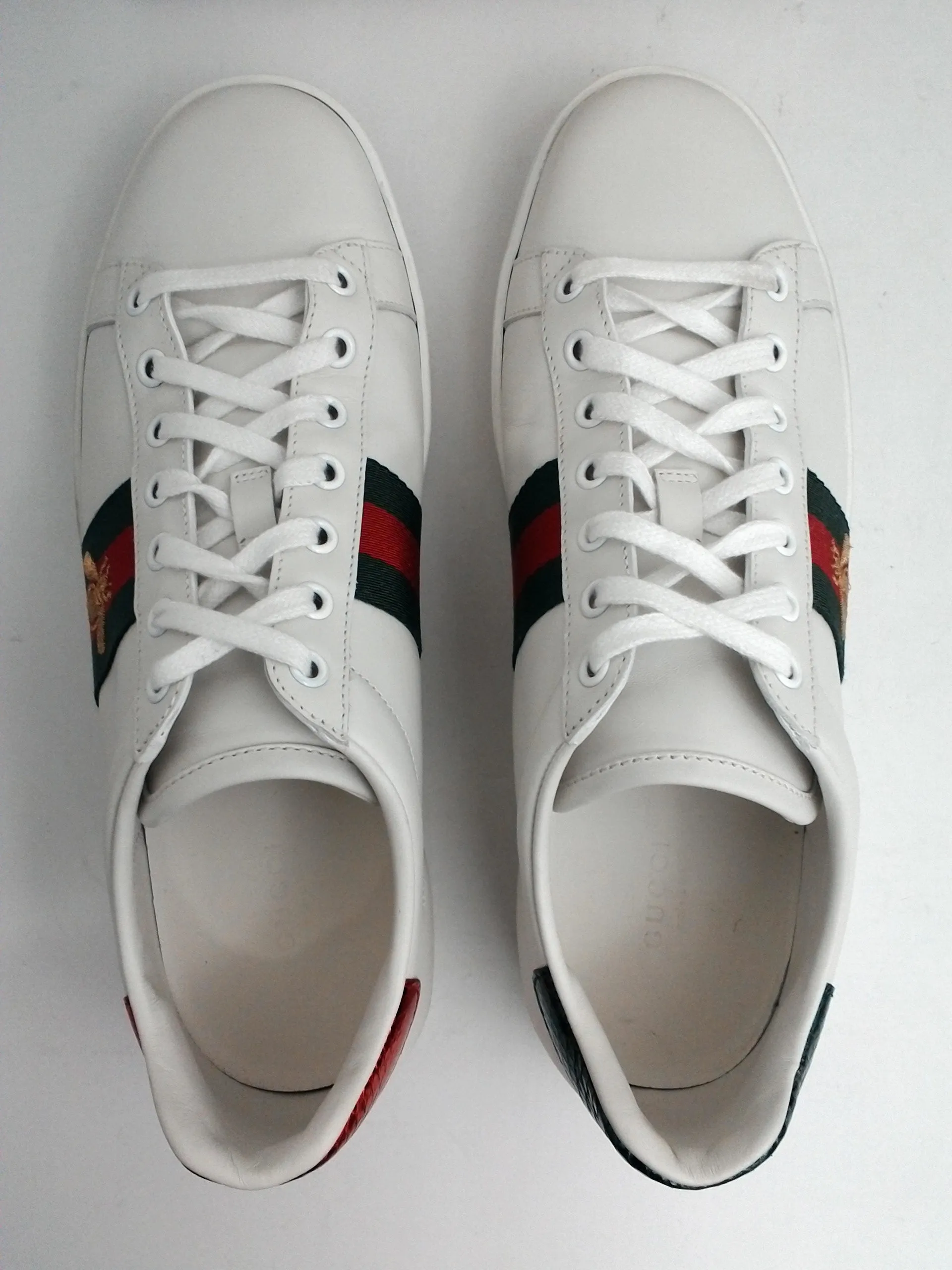 Gucci Women's Miro'Soft White Leather Sneakers Size 40