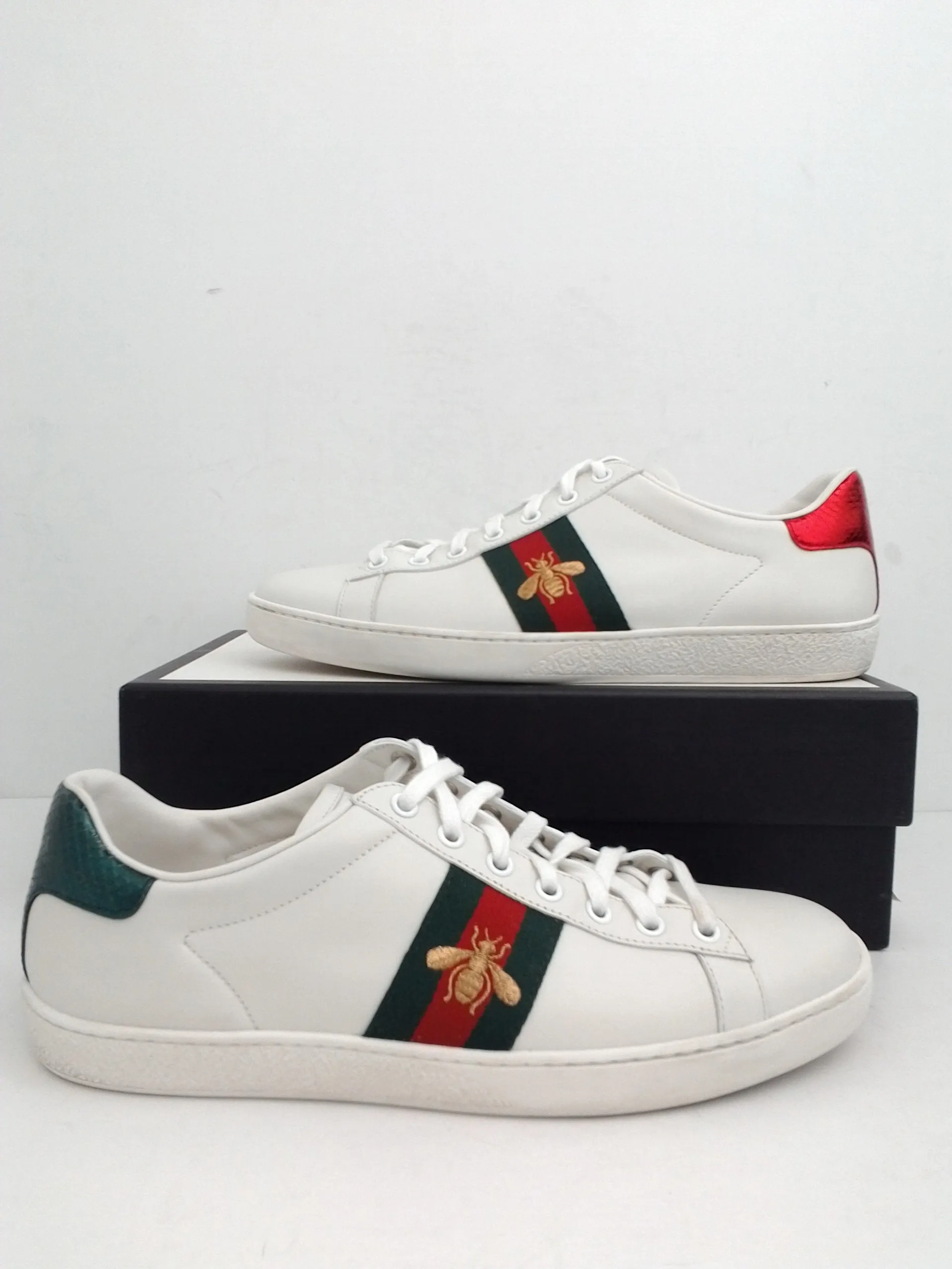 Gucci Women's Miro'Soft White Leather Sneakers Size 40