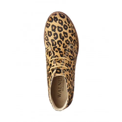 Ladies Desert Boot Pony Leopard