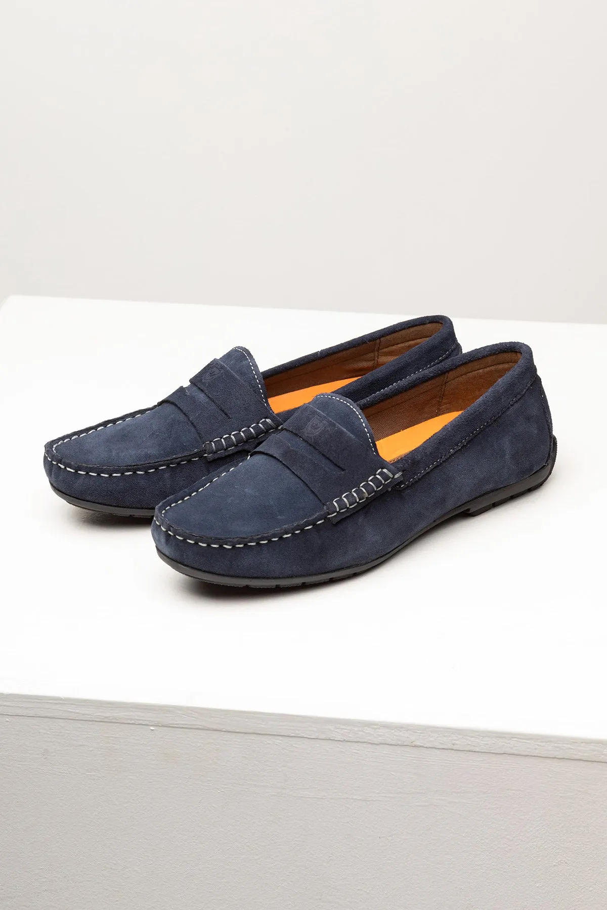 Ladies Suede Driving Loafers - Wrelton