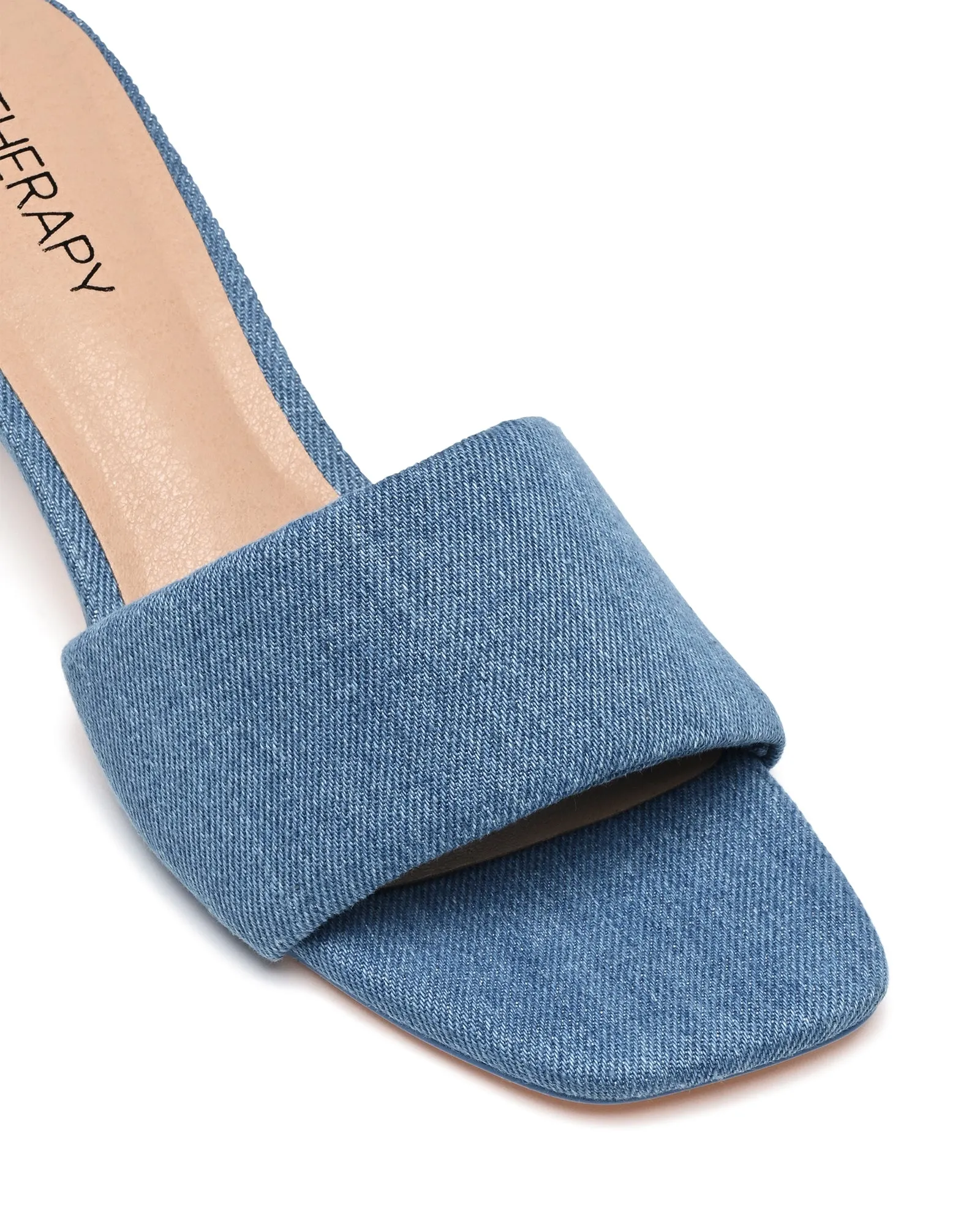 Luxe Heel Blue Denim