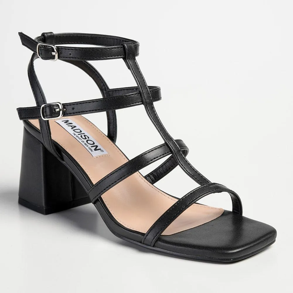 Madison Genesis Block Heel Sandal - Black