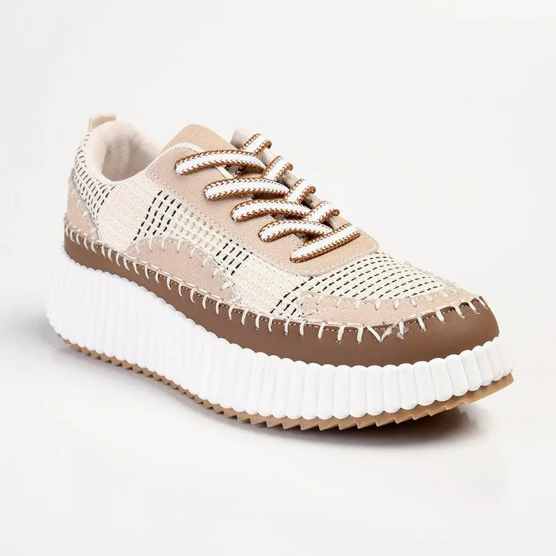 Madison Stitch Multi Color Sneaker - Beige Multi