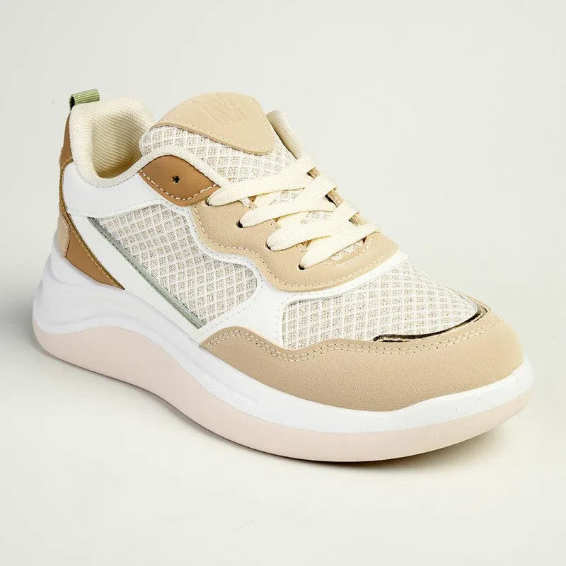 Madison Tanya Mesh Fashion Sneaker - Nude/Multi Colour