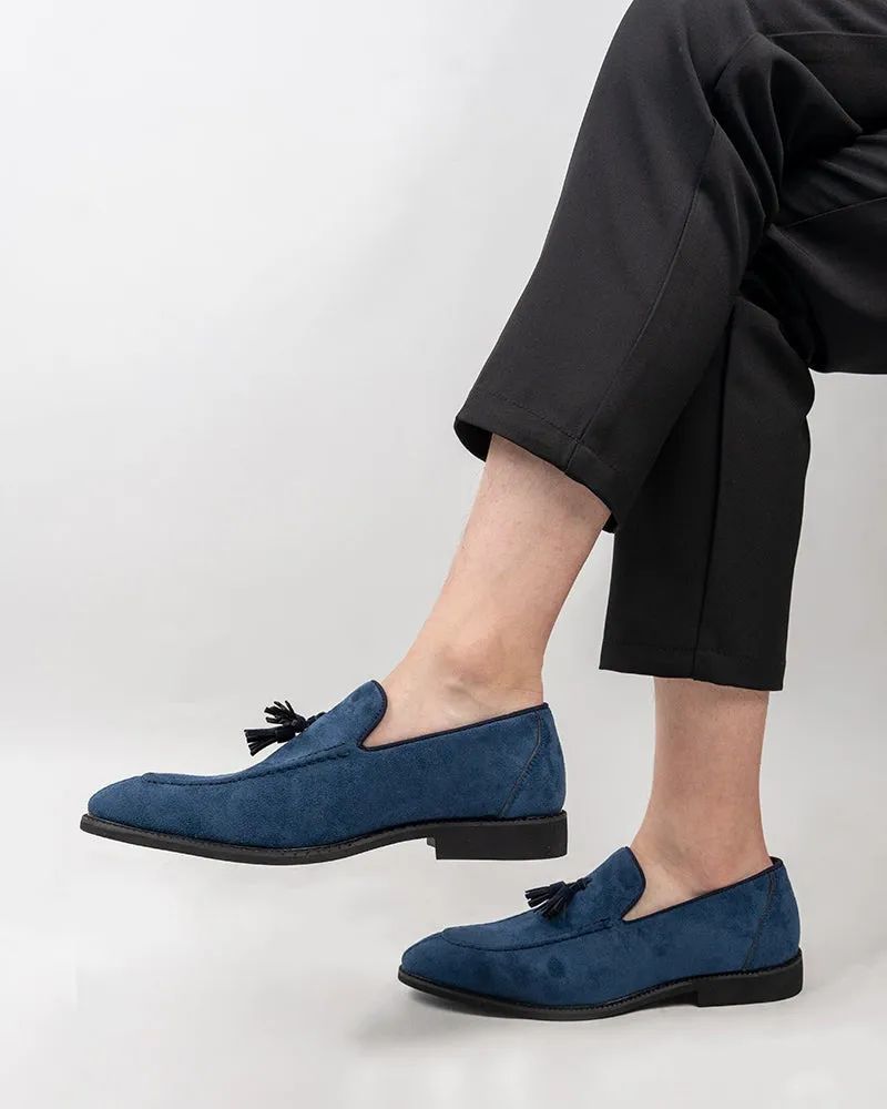 Men's Suede Tassels Slip-on Vintage Penny Casual Loafers