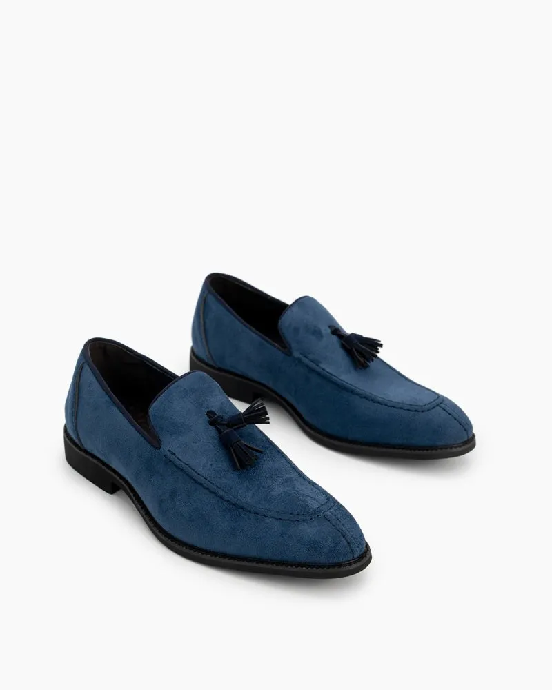 Men's Suede Tassels Slip-on Vintage Penny Casual Loafers