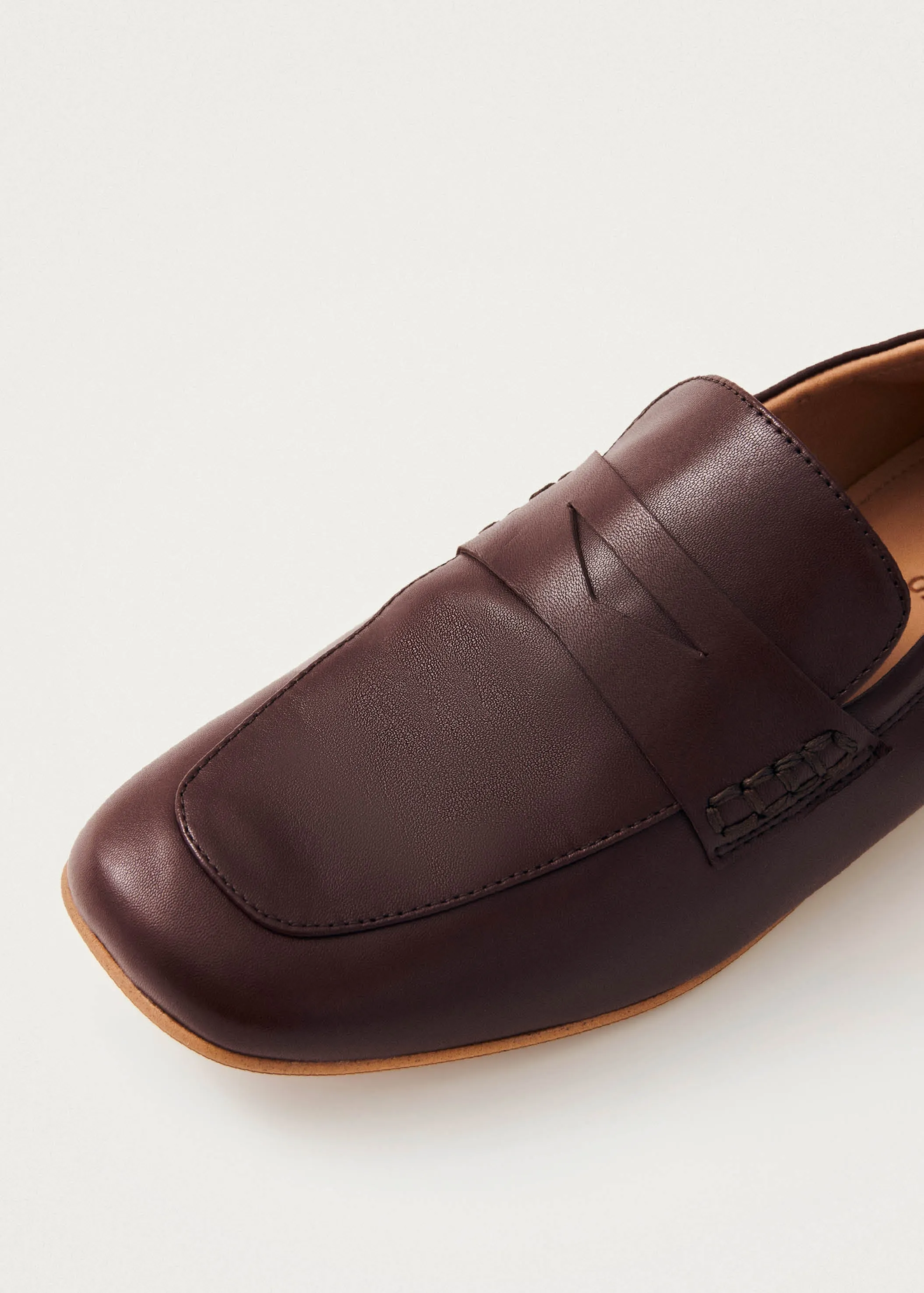 Milada Brown Leather Loafers