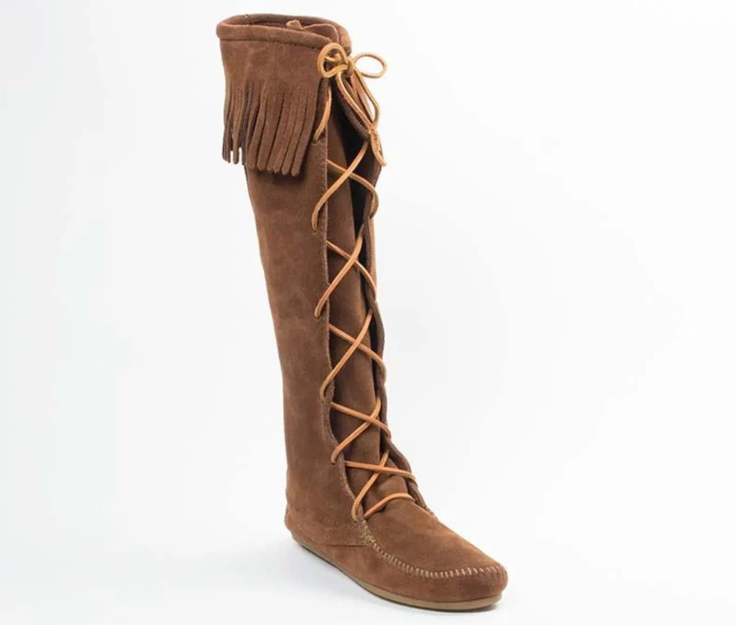 Minnetonka Women's Front Lace Knee High Boot