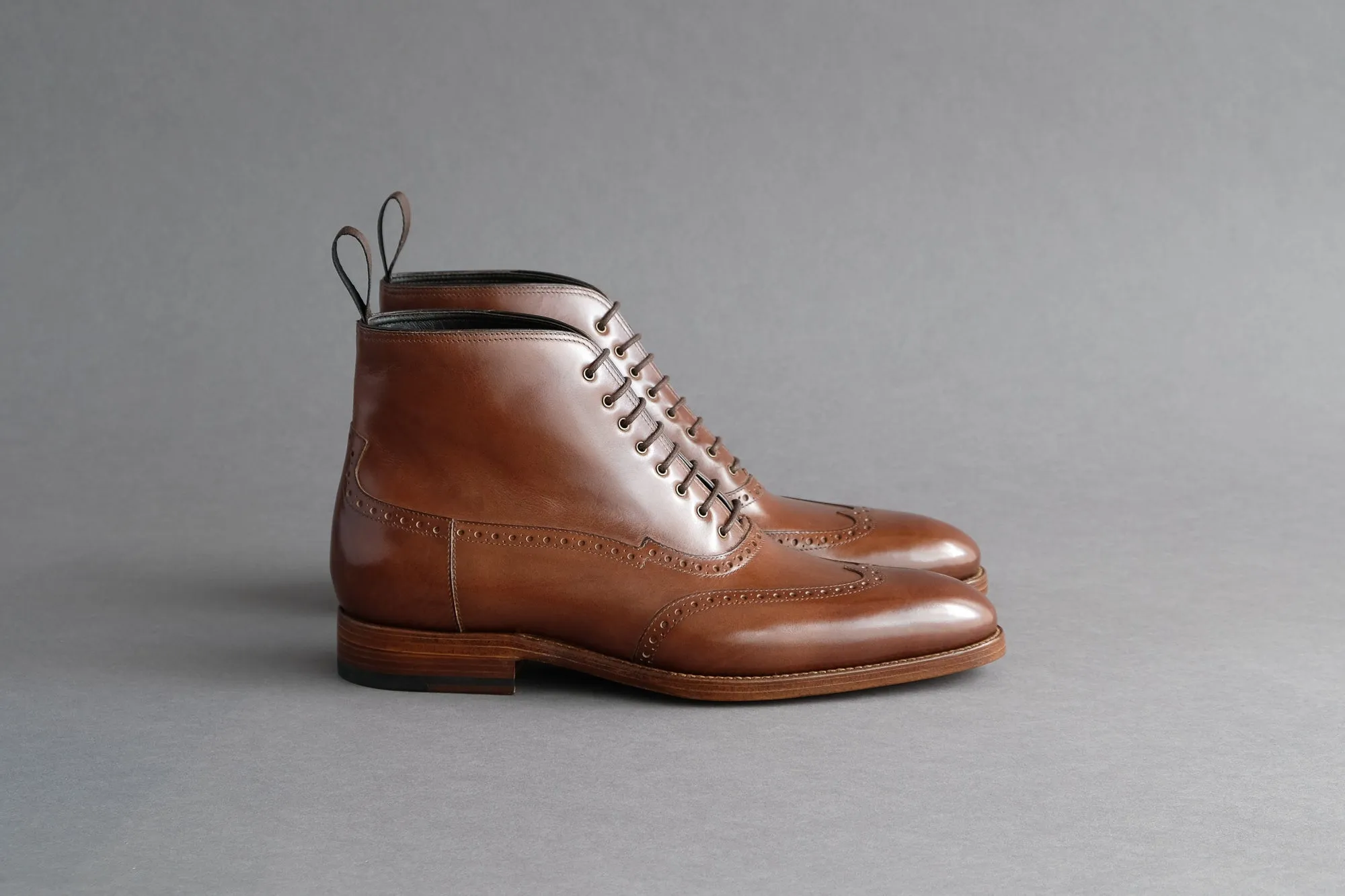 OneSevenOne.Balmoral IV Brown Balmoral Boots from Bavarian Calf