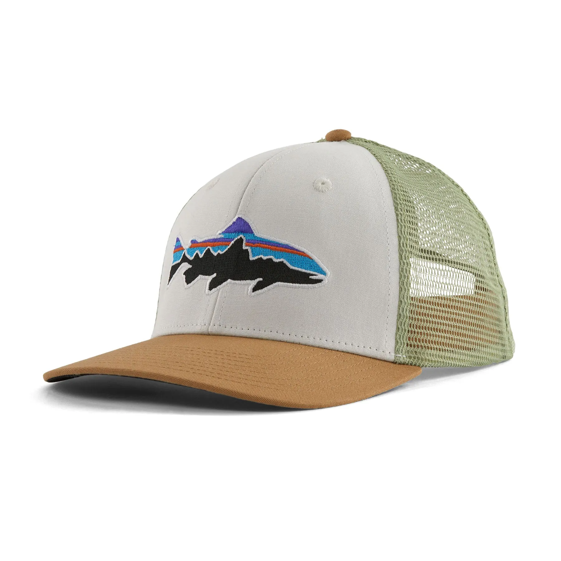 Patagonia Fitz Roy Trout Trucker Hat White