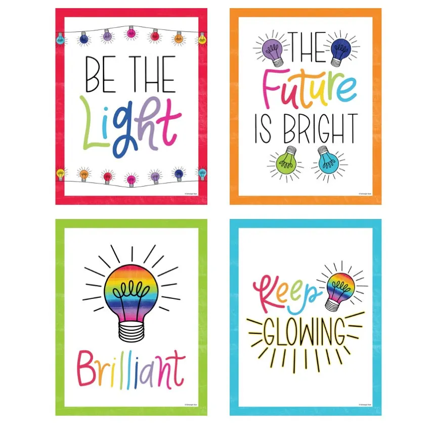 "Light Bulb Moments" Full UPRINT Bundle | Printable Classroom Decor | Teacher Classroom Decor | Schoolgirl Style