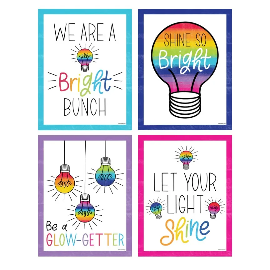 "Light Bulb Moments" Full UPRINT Bundle | Printable Classroom Decor | Teacher Classroom Decor | Schoolgirl Style