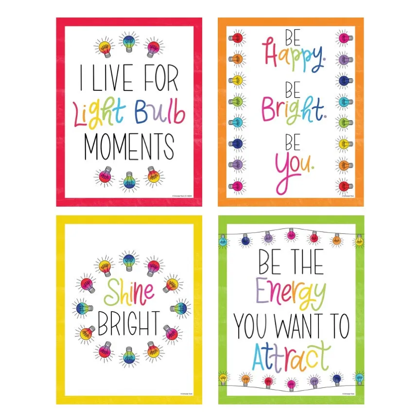 "Light Bulb Moments" Full UPRINT Bundle | Printable Classroom Decor | Teacher Classroom Decor | Schoolgirl Style