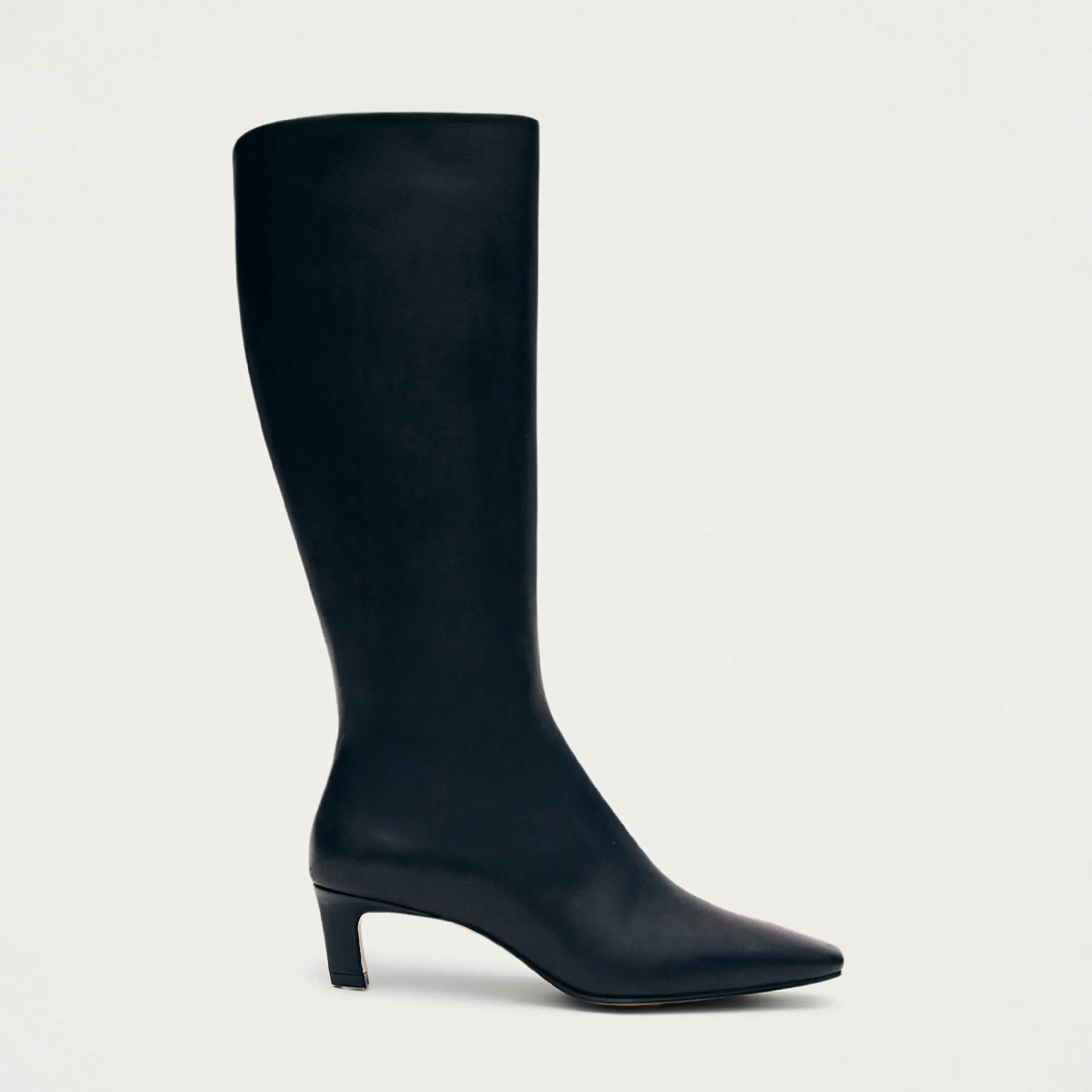 Rory Black Leather Boots